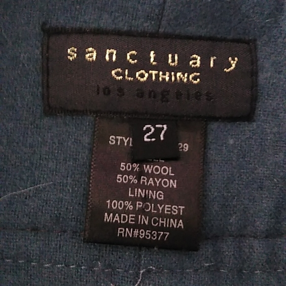 Sanctuary Flat Front Pants - Picture 7 of 8